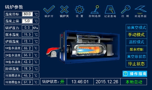 燃气真空热水锅炉控制系统 